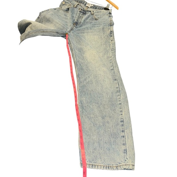 Princess Polly Holly Asymmetric Crossover Waist Rigid Straight Leg Jeans - Picture 7 of 12